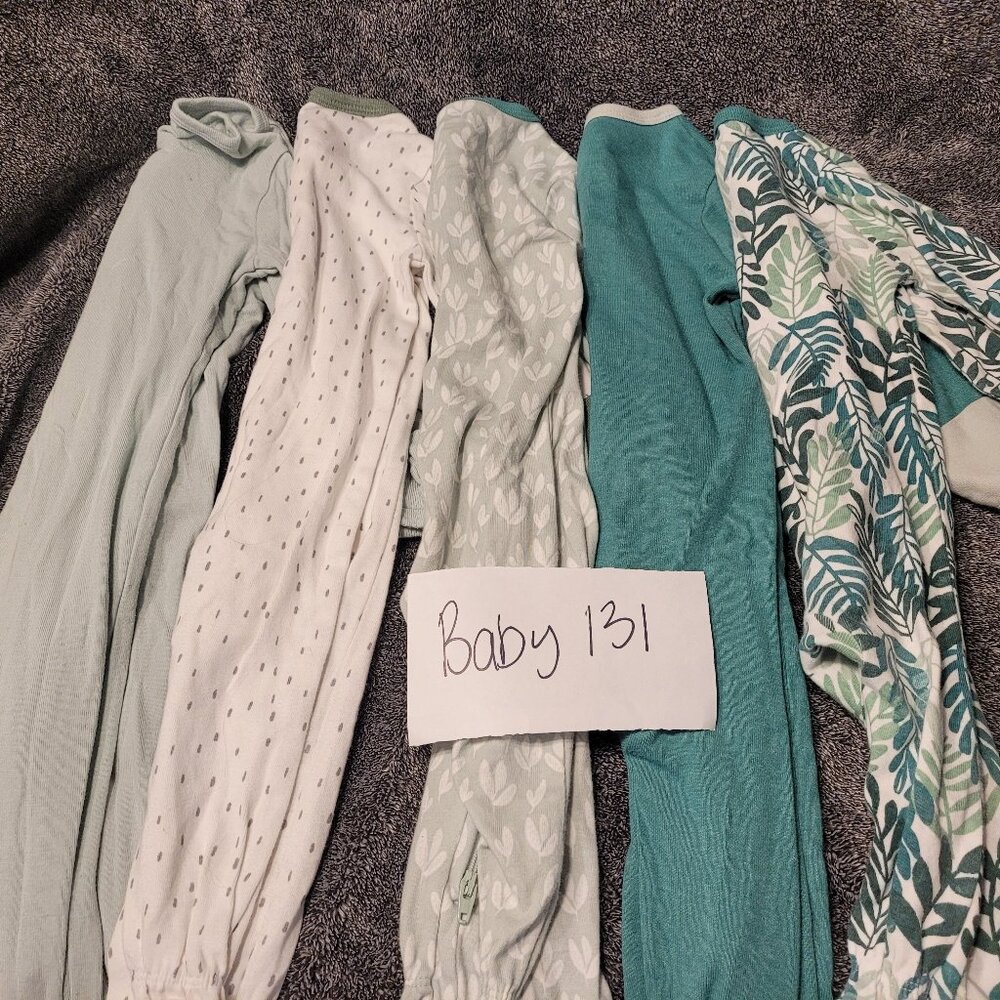 131.   5 Pack Footie Pjs  *ONLY TWO AVALIABLE*